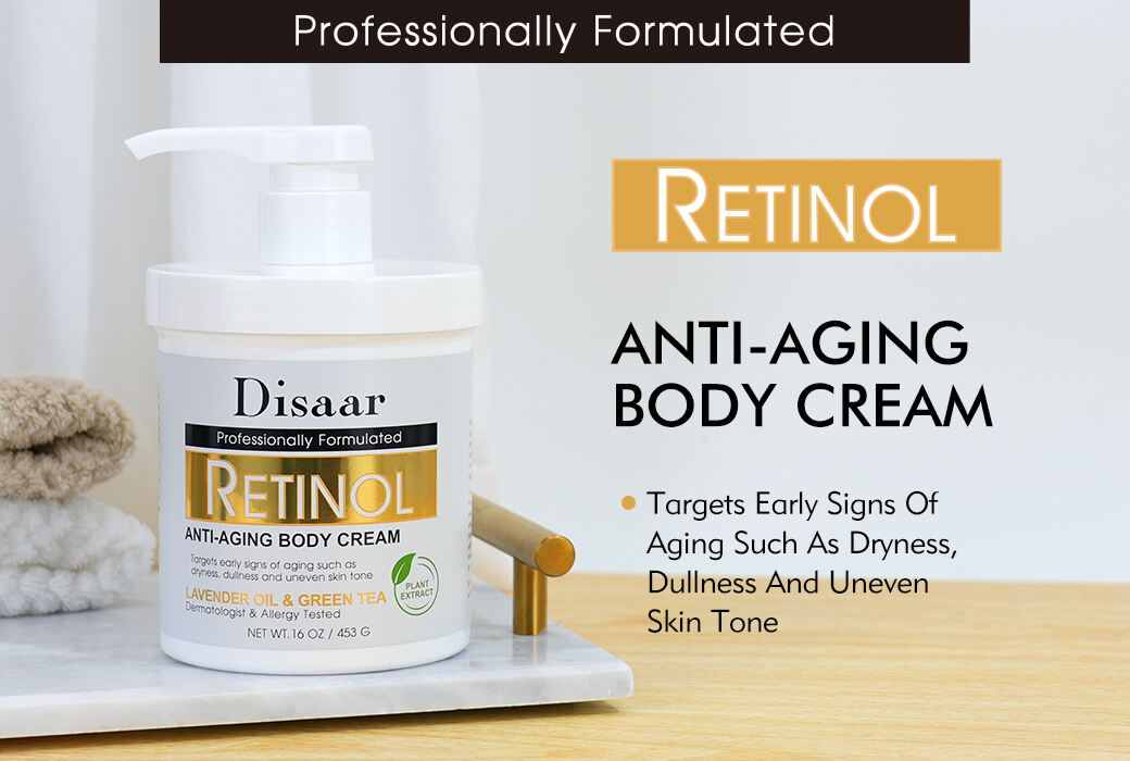 Disaar Retinol Anti Aging Body Cream Targeting Early Signs of Skin Aging
