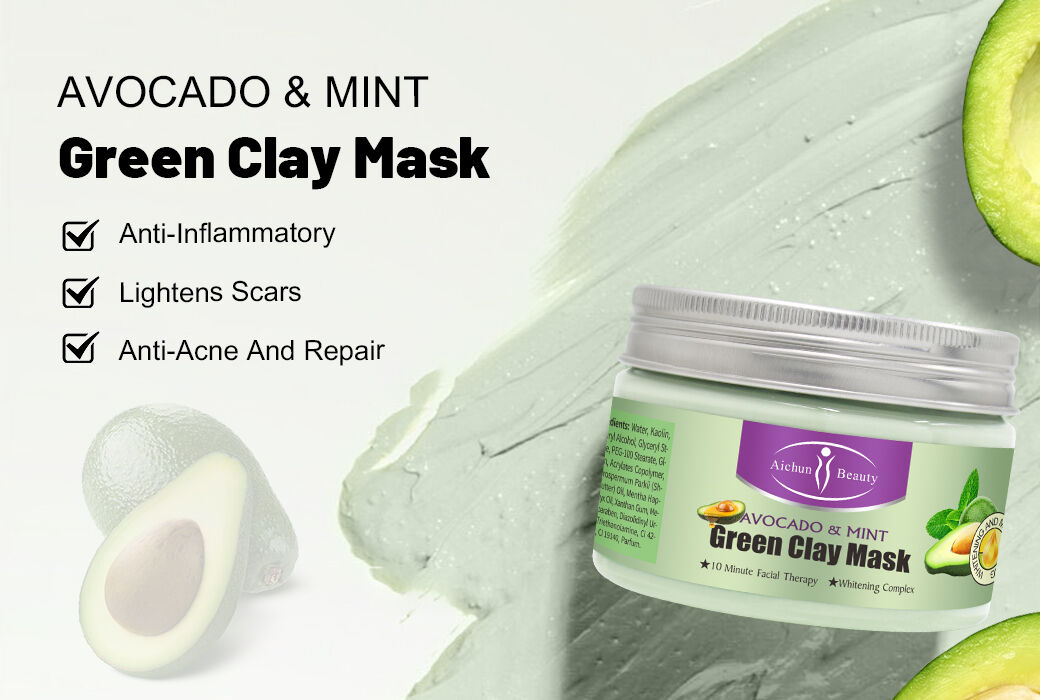 Aichun Beauty Avocado & Mint Green Clay Mask