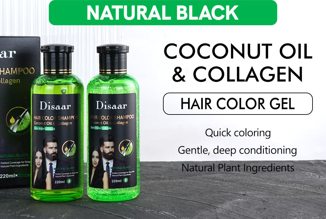 Disaar Avocado Oil & Keratin Hair Color Gel (Natural Black)