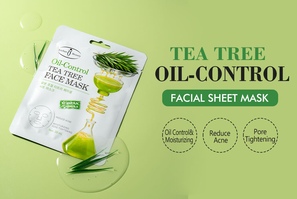 Aichun Beauty 30ML Tea Tree Oil-Control Facial Sheet Mask For Oily Skin