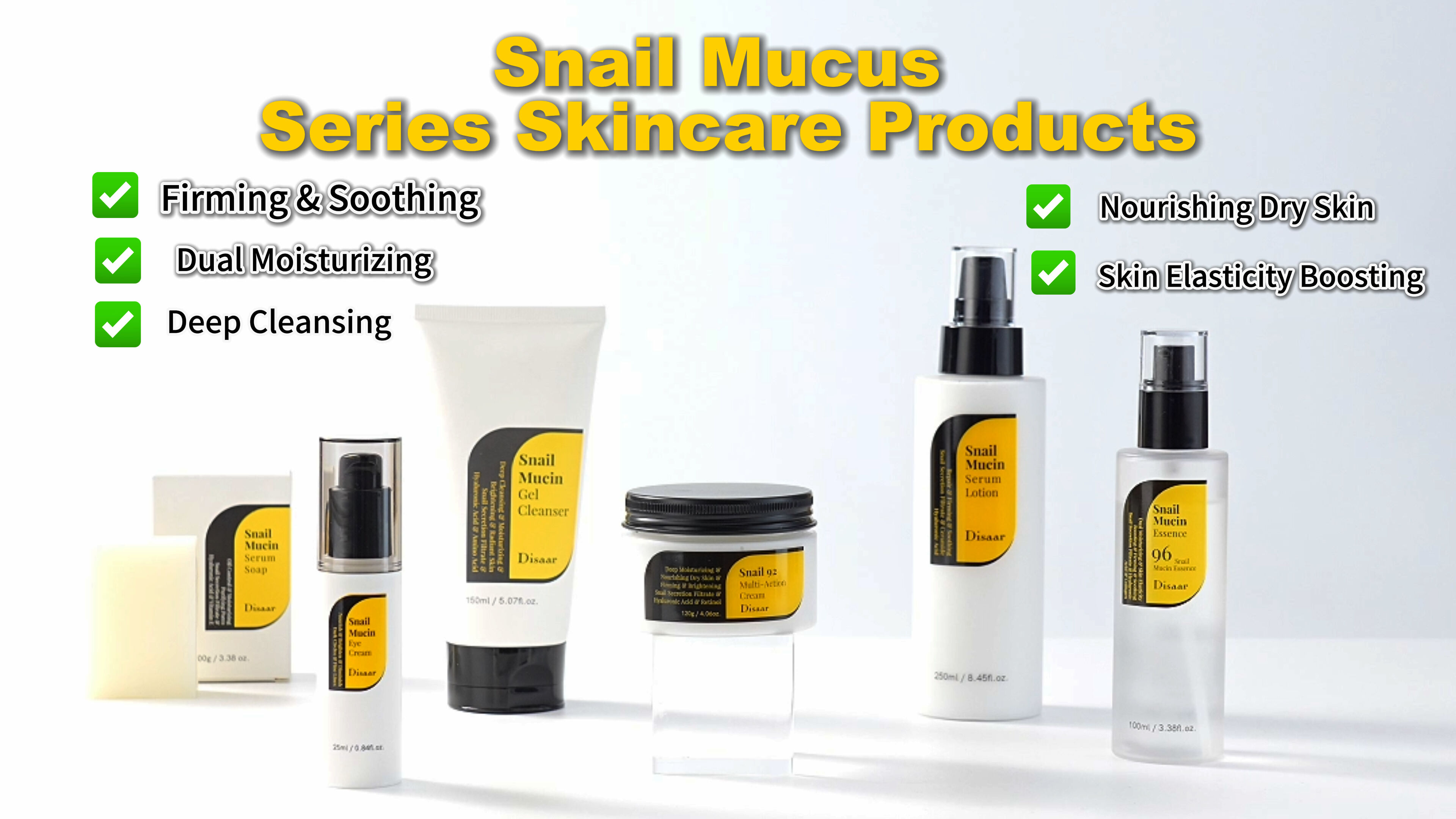 Disaar Snail Mucin Skincare Series