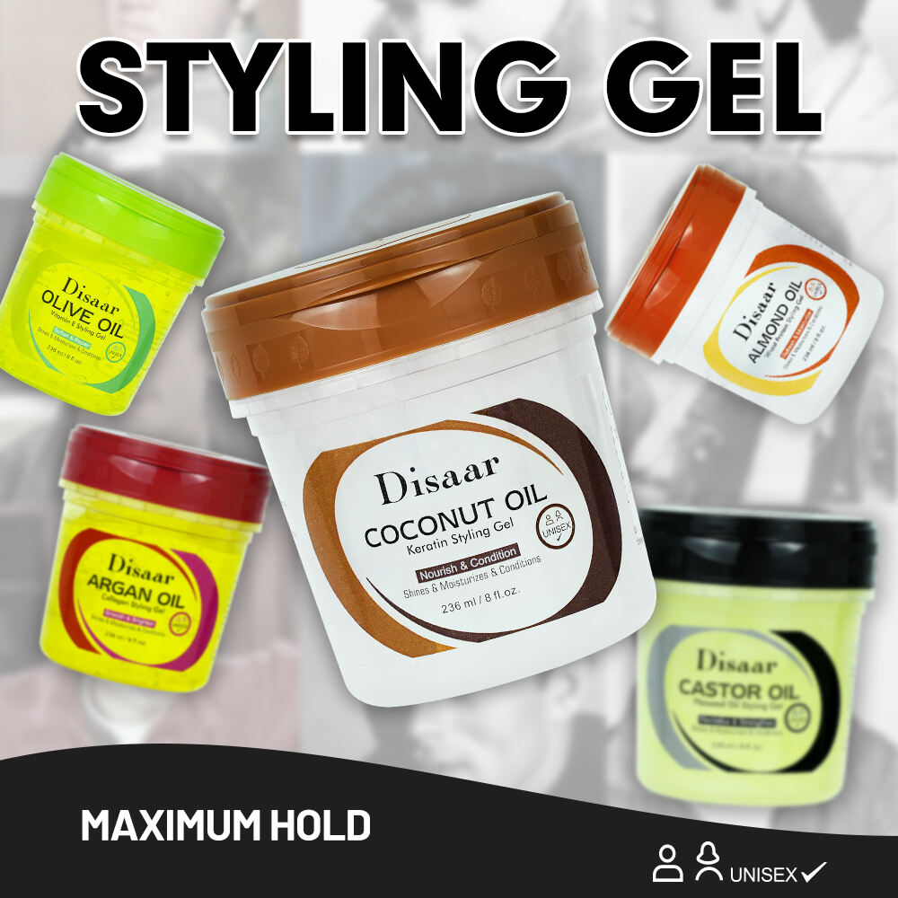 Гель для укладки волос Disaar, максимальная фиксация, блестящая отделка, для профессионального салона