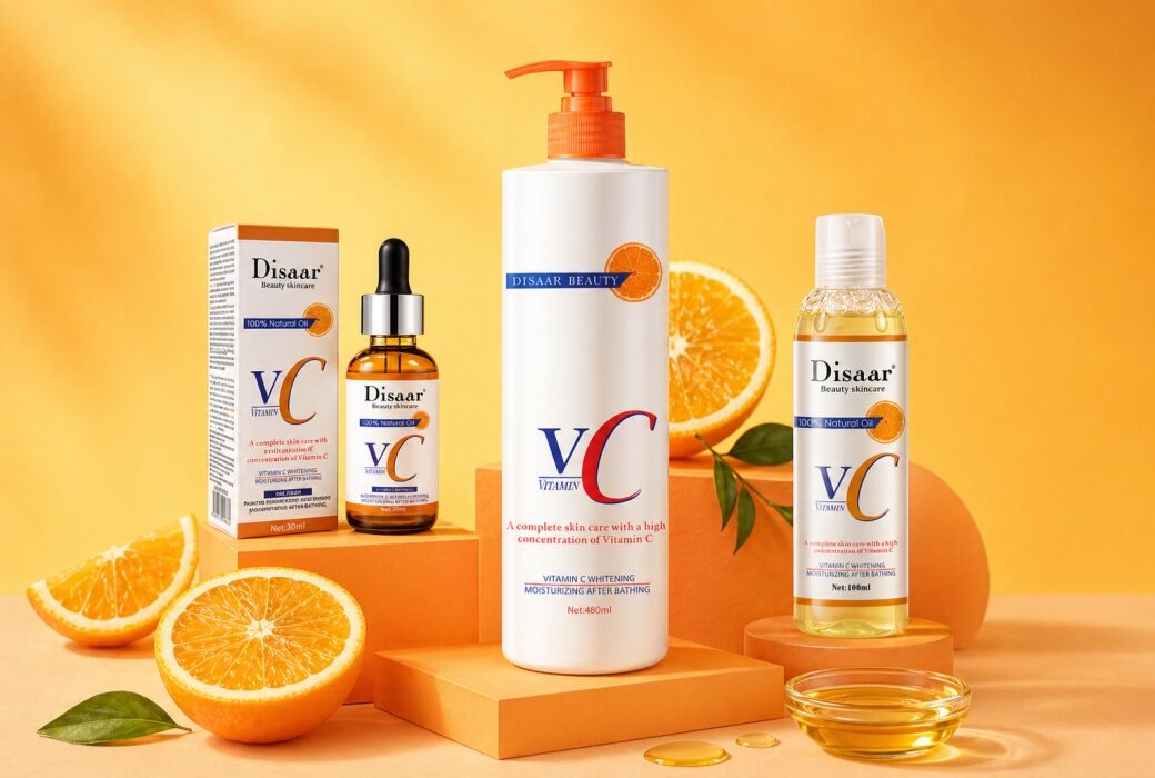 Vitamin C Brightening Skincare Series Disaar VC Serum Oil Lotion.jpg