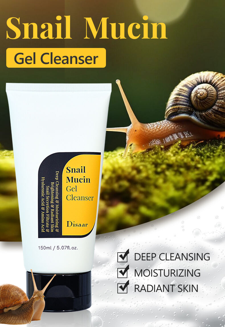 ds5470 disaar snail mucin gel cleanser   natural snail secretion filtrate face wash 150ml nourishing  brightening deep cleansing for radiant skin-28