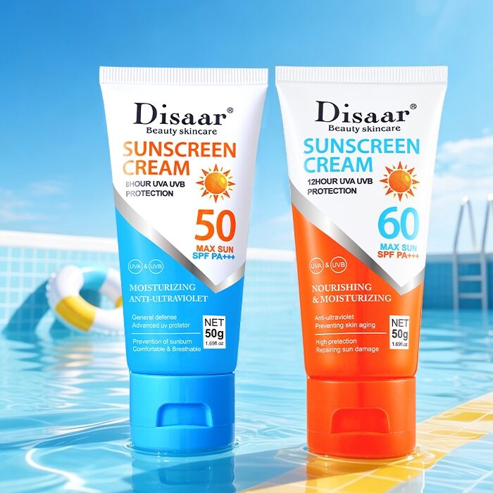 Disaar SPF50 SPF60 PA+++ Moisturizing Sunscreen Cream 50g Daily UV Defence for Wholesale Sun Care Lines