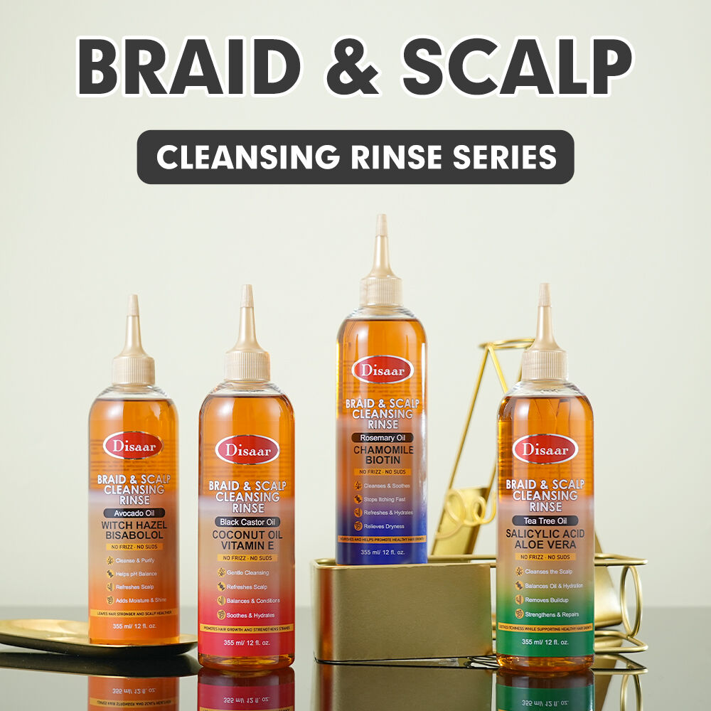 Disaar Braid and Scalp Cleansing Rinse շարք՝ բարդիկների, փունջերի և պաշտպանական ձևերի համար՝ մեծածախ
