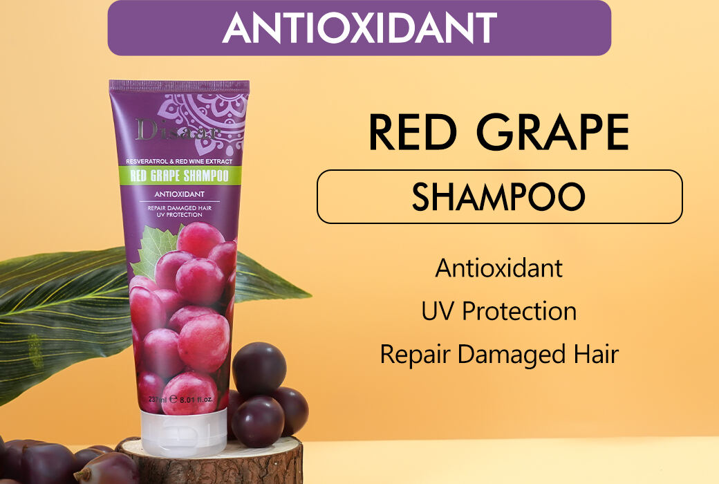 Disaar Red Grape Shampoo For Damaged & Stressed Hair