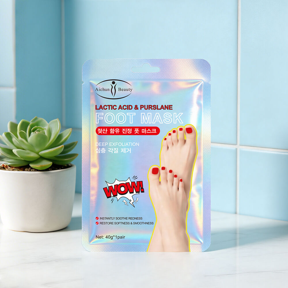 Aichun Beauty Lactic Acid Soothing Exfoliating Foot Mask Wholesale