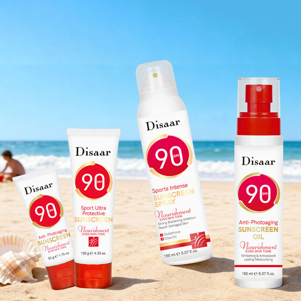 Дисаар SPF90 Күн көзінен қорғайтын кремдер сериясы: сыртта спортпен айналысуға және фотостаренияға қарсы қорғаныс үшін