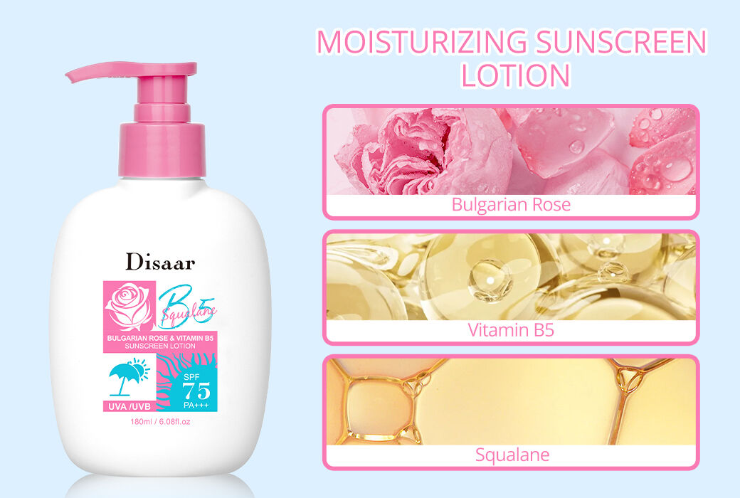 Disaar 180ML Moisturizing Sunscreen Lotion SPF75  PA+++