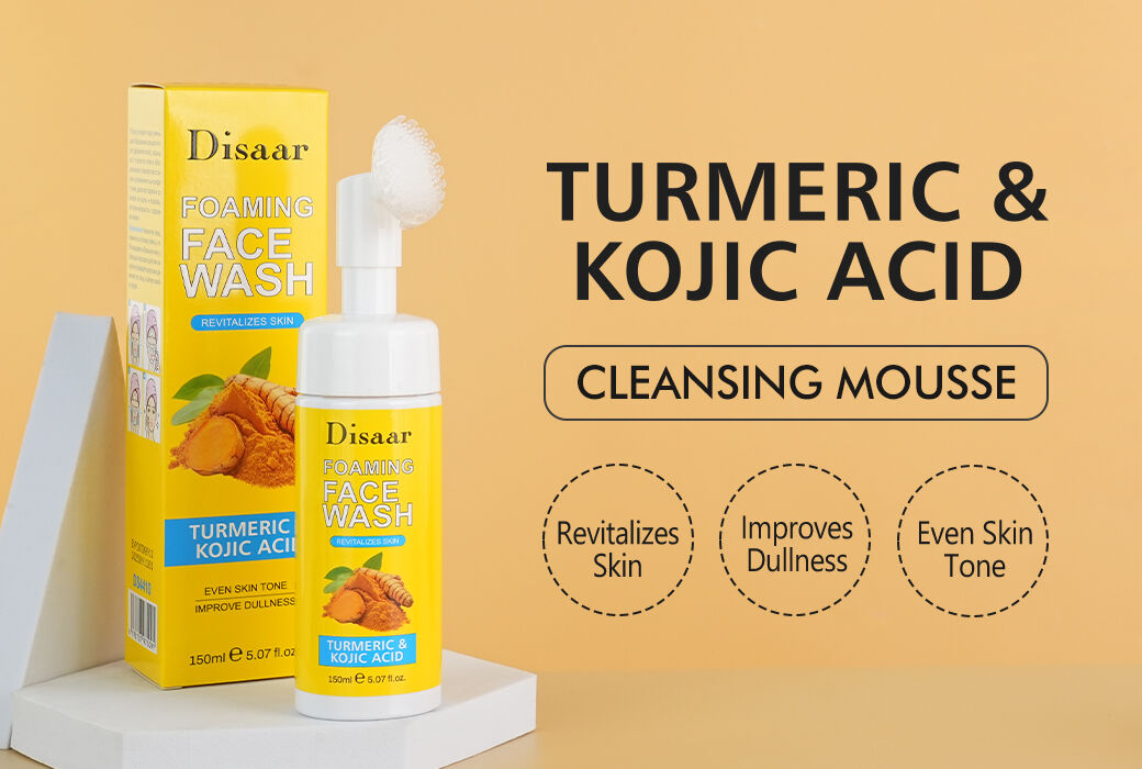 Disaar Turmeric & Kojic Acid Cleansing Mousse (150ml)