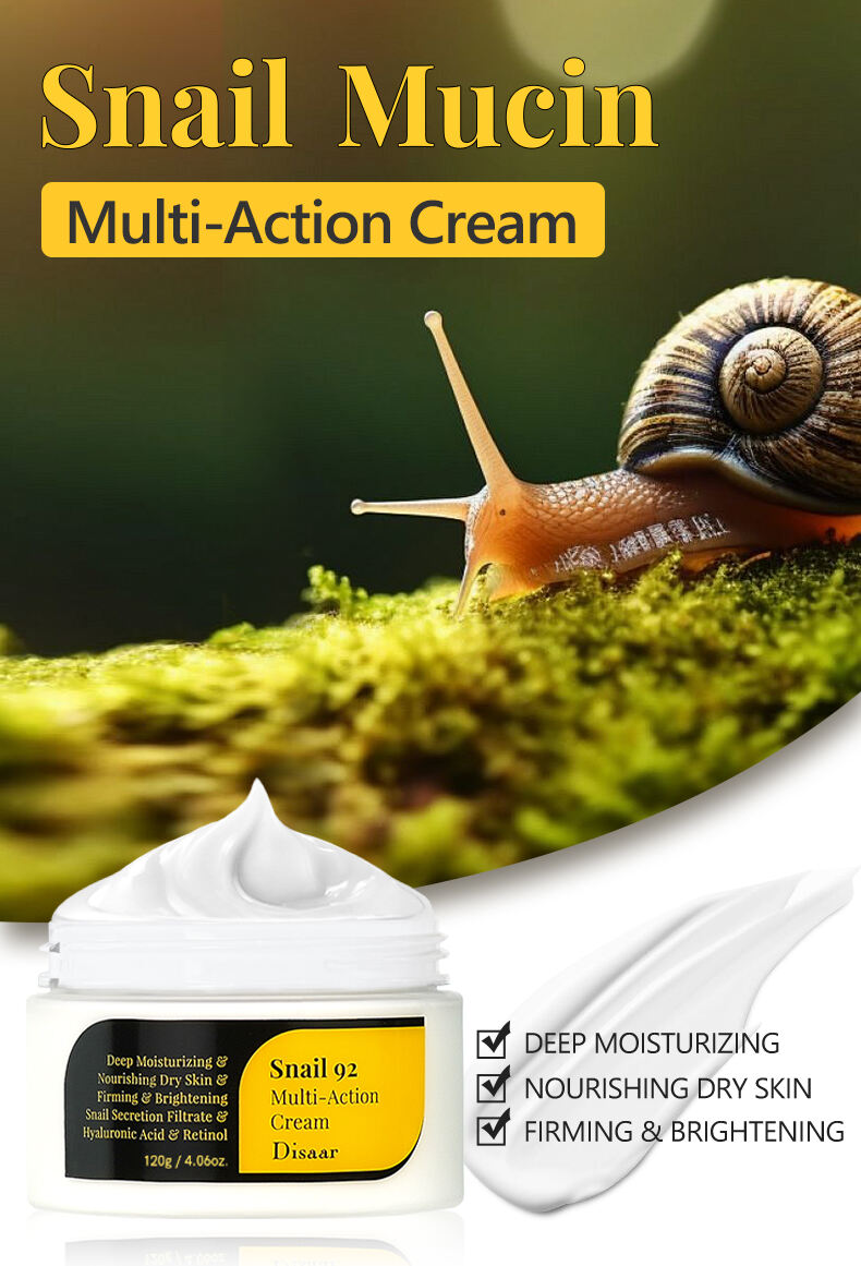 ds5472 disaar snail mucin multi action cream   92 snail secretion filtrate  hyaluronic acid 100g moisturizing brightening  skin elasticity enhancer-28