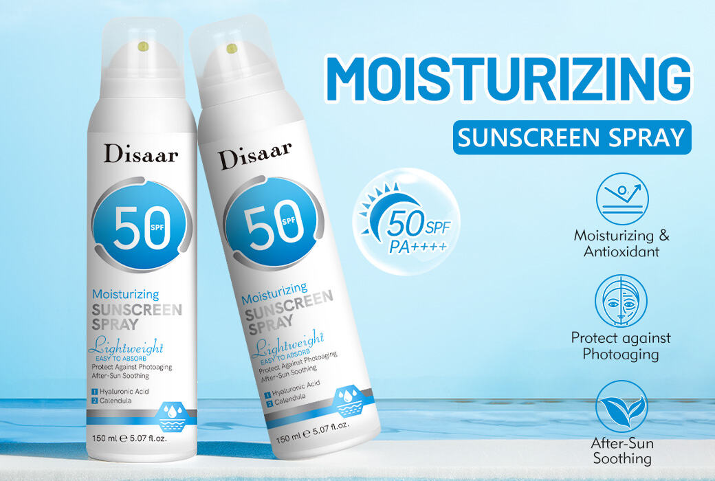 150ml SPF50 Refreshing Moisturizing Sunscreen Spray