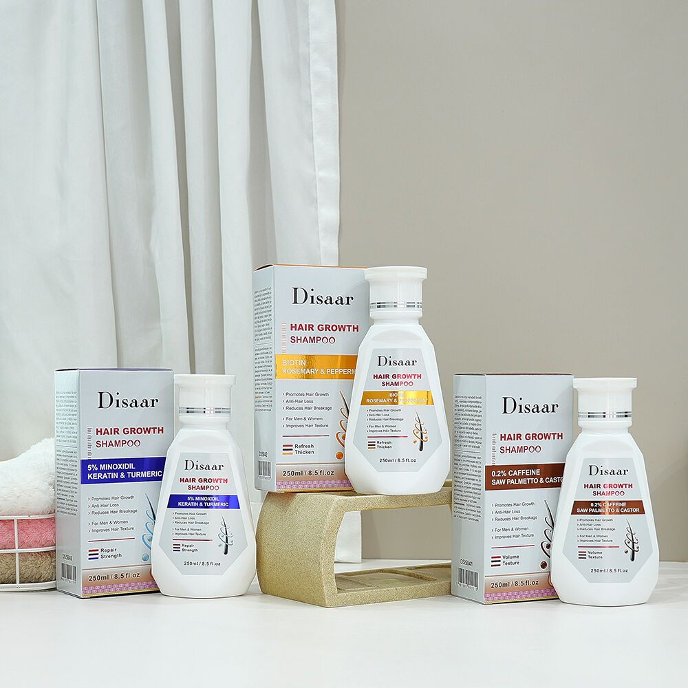 Série de Shampoo para Crescimento Capilar Disaar para Prevenção da Queda de Cabelo, Cuidado do Couro Cabeludo e Aparência de Cabelo Mais Volumoso – Fornecimento em Grande Escala