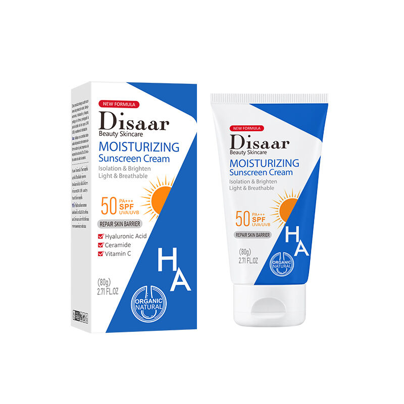 Disaar SPF 50 サンクリーム ヒアルロン酸 保湿 日焼け止め 軽量で通気性のある明るい日焼け止め