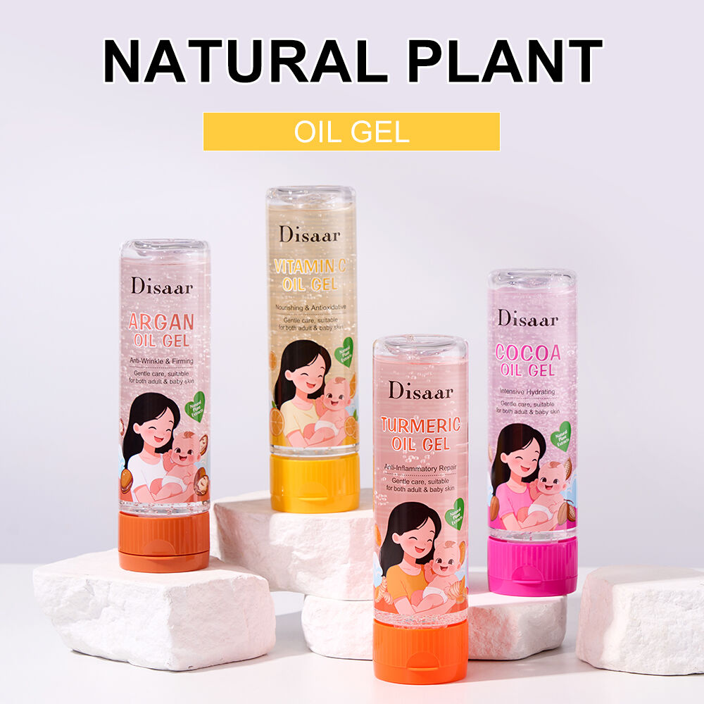 Disaar 300ml Na Moisturizing Body Oil Gel na May Pormula mula sa Natural na Ekstrak ng Halaman para sa Pangangalaga ng Balat ng Matatanda at Bata