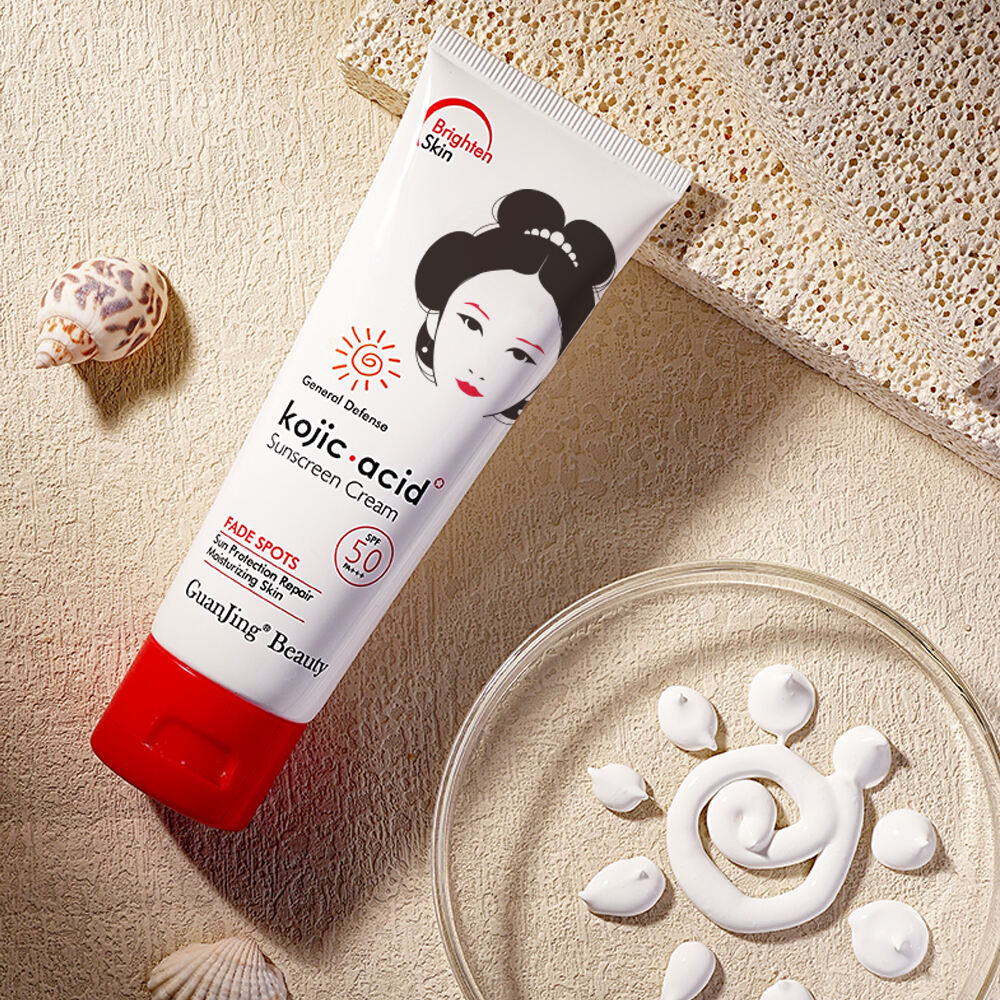 ガンジンクój酸 SPF 50 サンスクリーンクリーム 太陽の保湿美白
