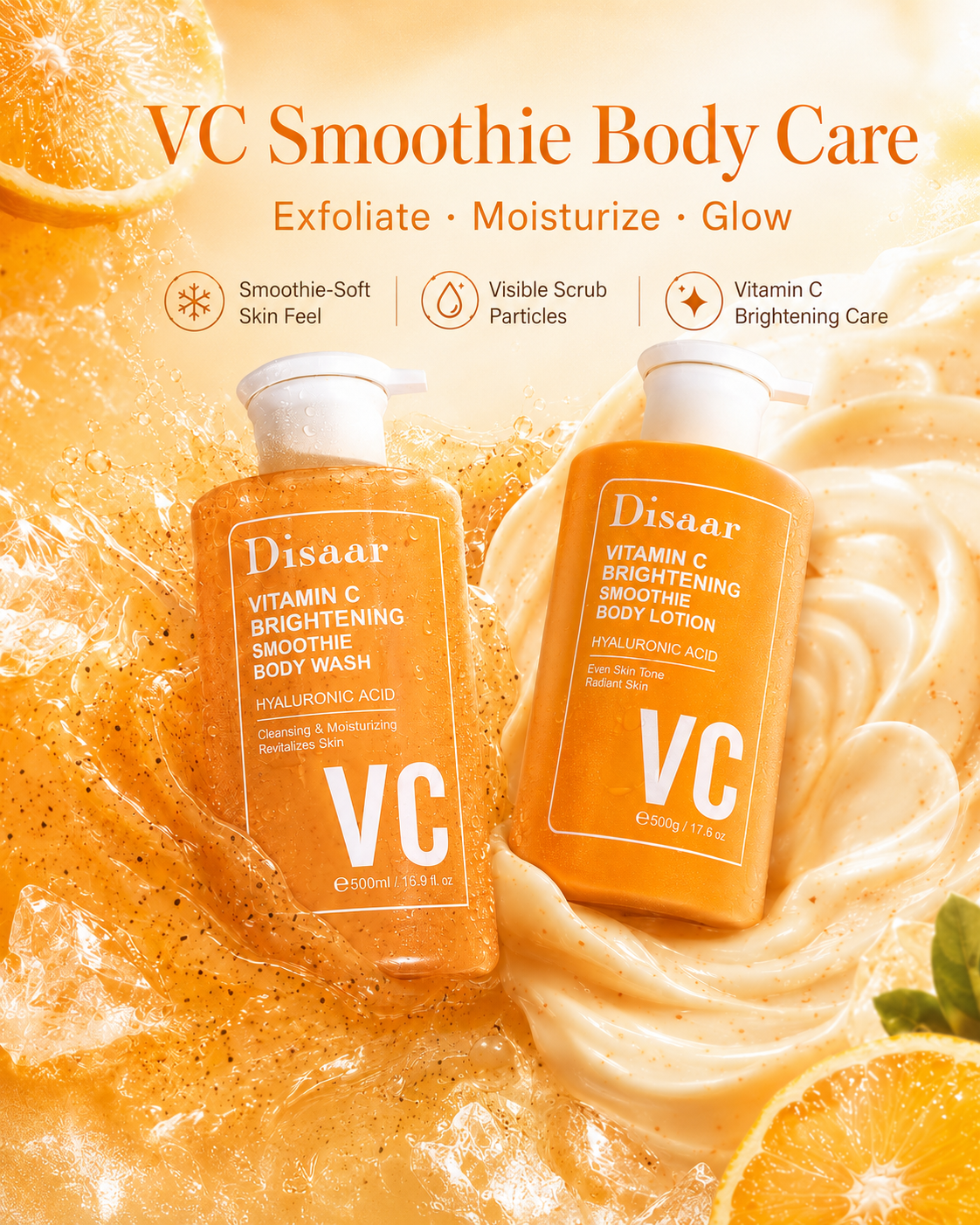 Колекція засобів для догляду за шкірою з вітаміном C Disaar «Smoothie»: продукти, щоденна рутинна процедура, переваги та посібник із оптових закупівель