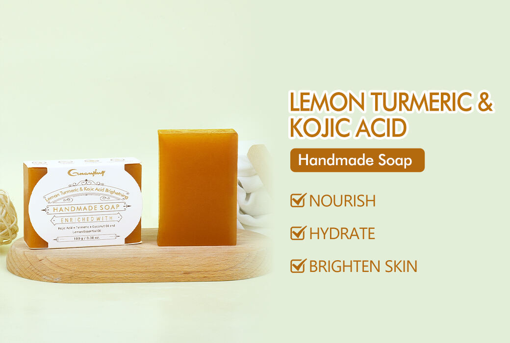 Lemon Turmeric & Kojic Acid Handmade Soap
