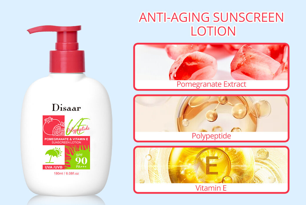 Disaar 180ML Anti-Aging Sunscreen Lotion SPF90  PA+++
