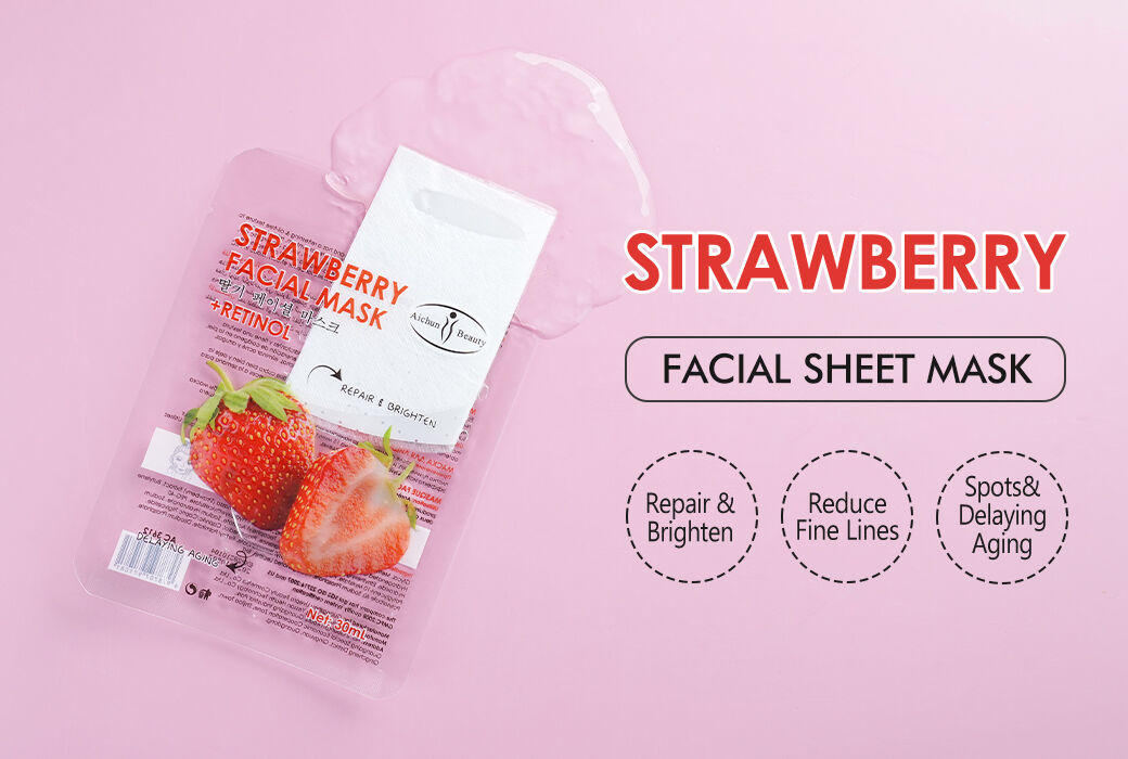 Aichun Beauty Strawberry Repairing Facial Sheet Mask