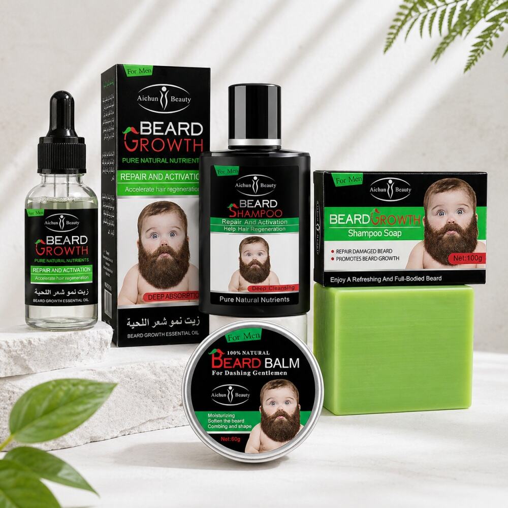 Wholesale Beard Care Series for Men Beard Oil Soap Shampoo and Balm Supplier