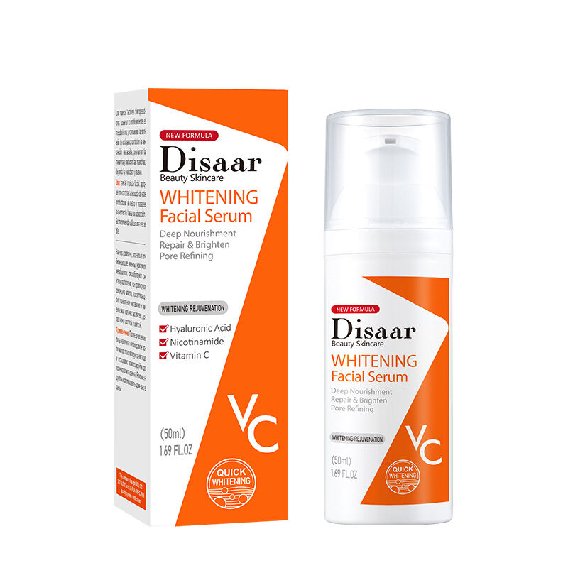 Disaar Face Care Whitening Facial Serum Vitamin C Hyaluronic Acid Nourishment Brightening Pore Refining Face Serum