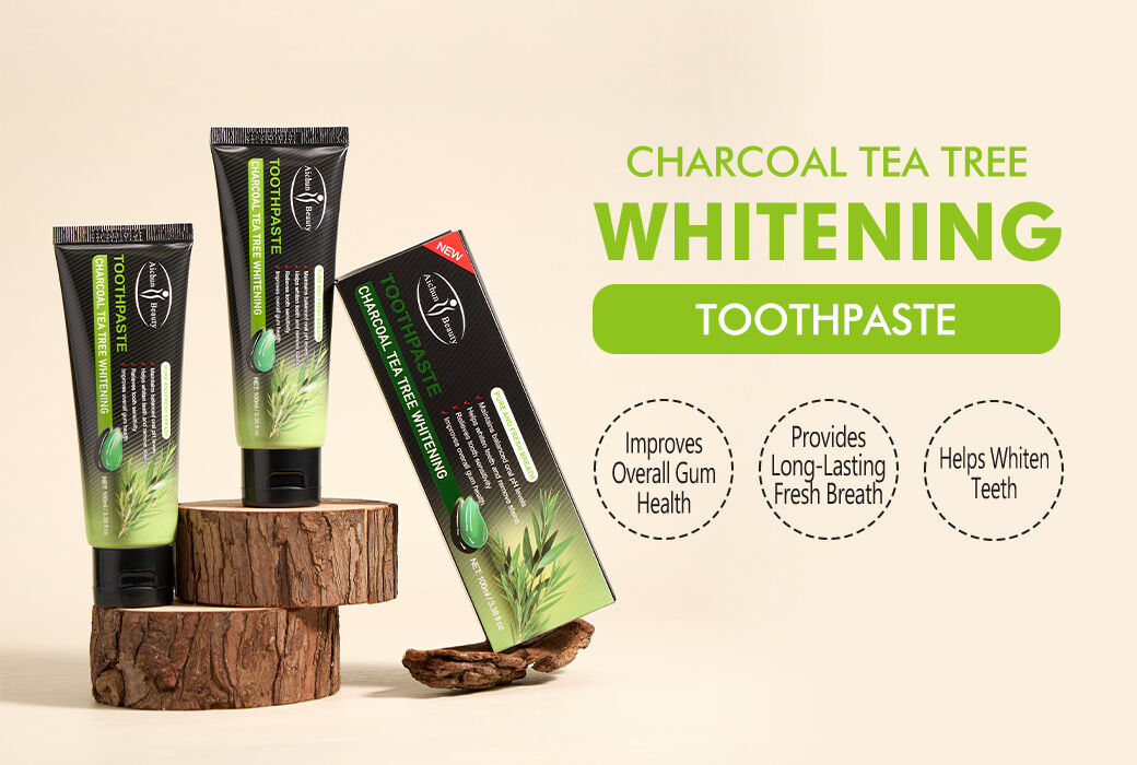 Aichun Beauty 100g Charcoal Tea Tree Whitening Toothpaste Balanced Oral Hygiene