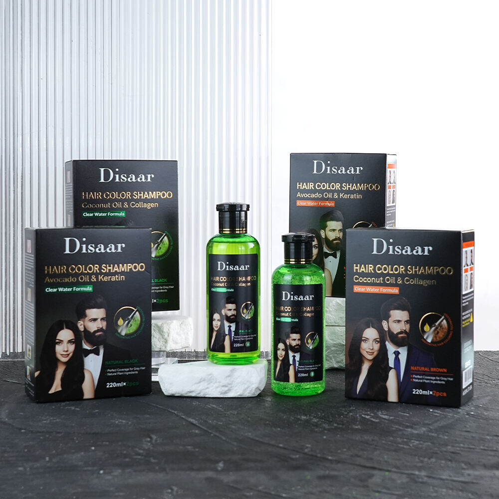 Шампунь Disaar с прозрачной водной формулой для окрашивания волос, быстрое окрашивание с покрытием седины