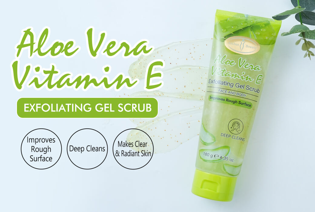 Aichun Beauty Aloe Vera & Vitamin E Exfoliating Gel Scrub