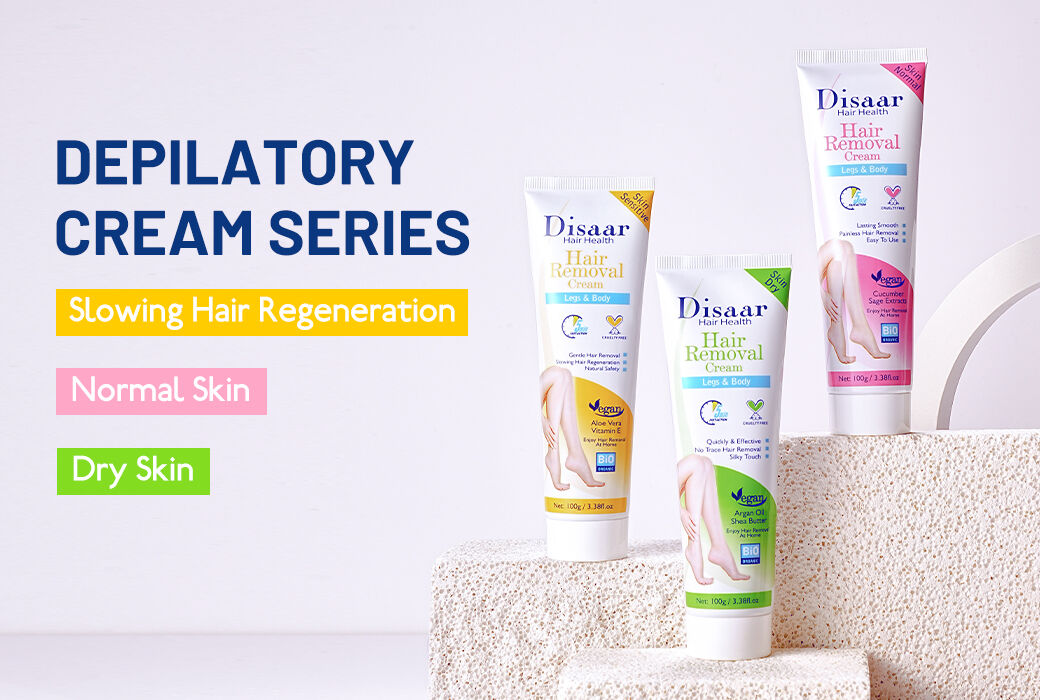 Disaar Body Painless Hair Removal Cream 100g Gentle Depilatory Cream for Normal Dry Sensitive Skin