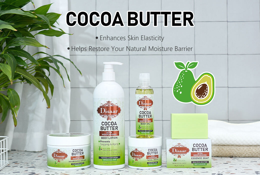 Cocoa Butter & Avocado Moisturizing and Repairing Skin Care Collection