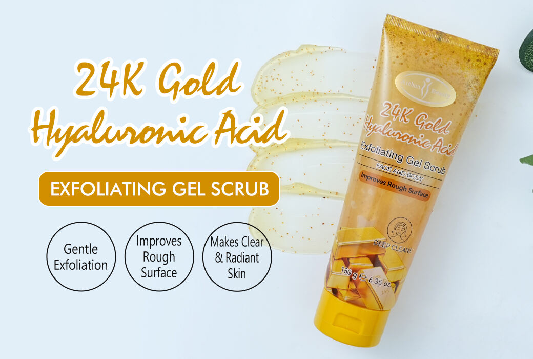 Aichun Beauty 24K Gold & Hyaluronic Acid Exfoliating Gel Scrub