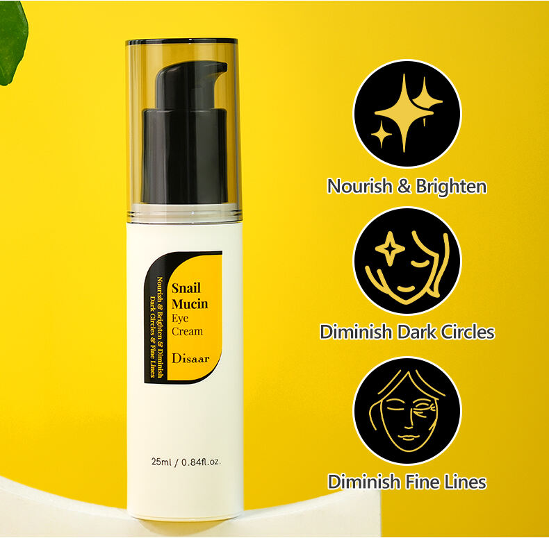 ds5473 disaar snail mucin eye cream   72 snail secretion filtrate  niacinamide 25ml dark circles eye bags and fine lines treatment eye tightening  revitalizing-30