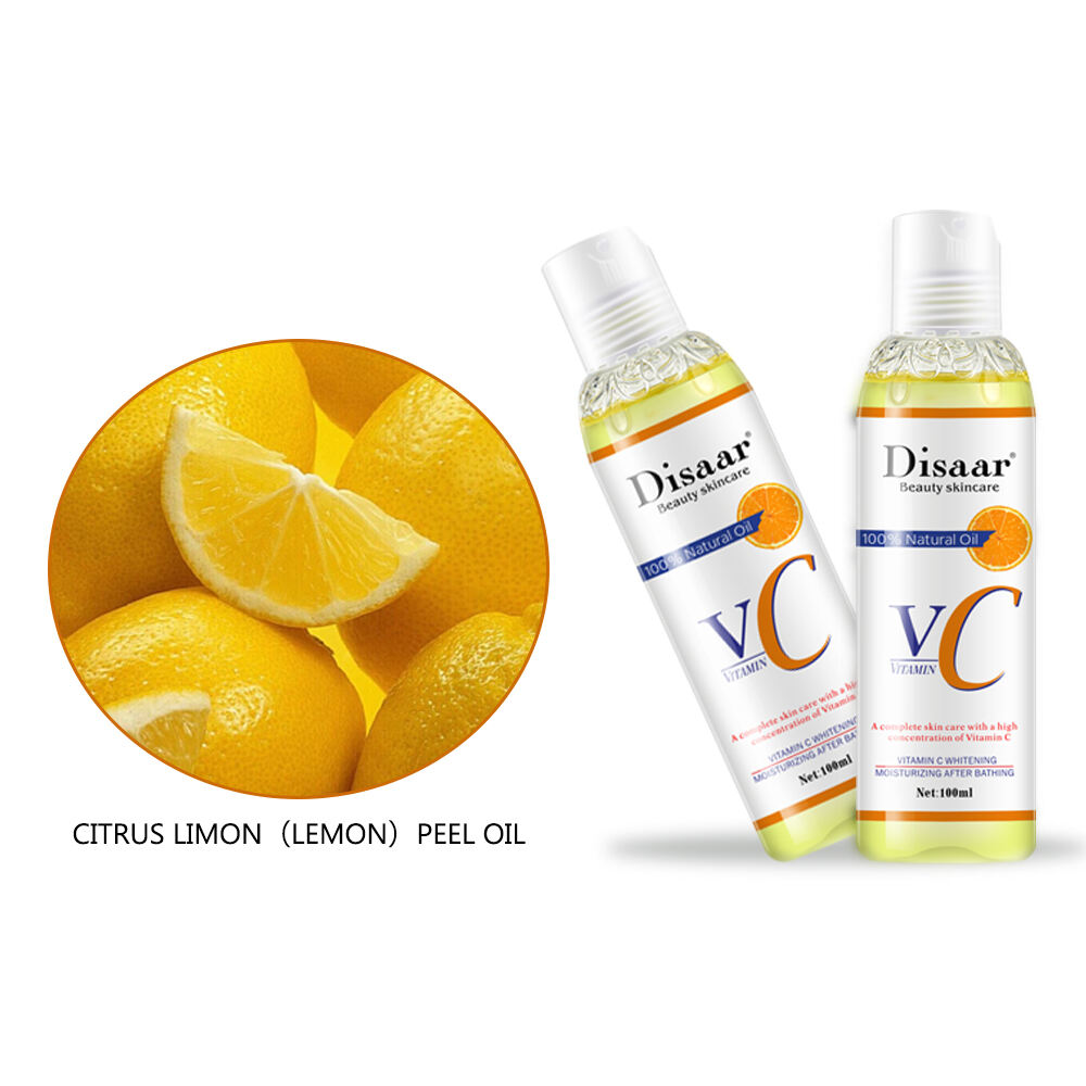 disaar en gros 100% de vitamine C organique pure blanchissant l' huile du corps huile naturelle hydratant massage huile essentielle éclairer votre peau