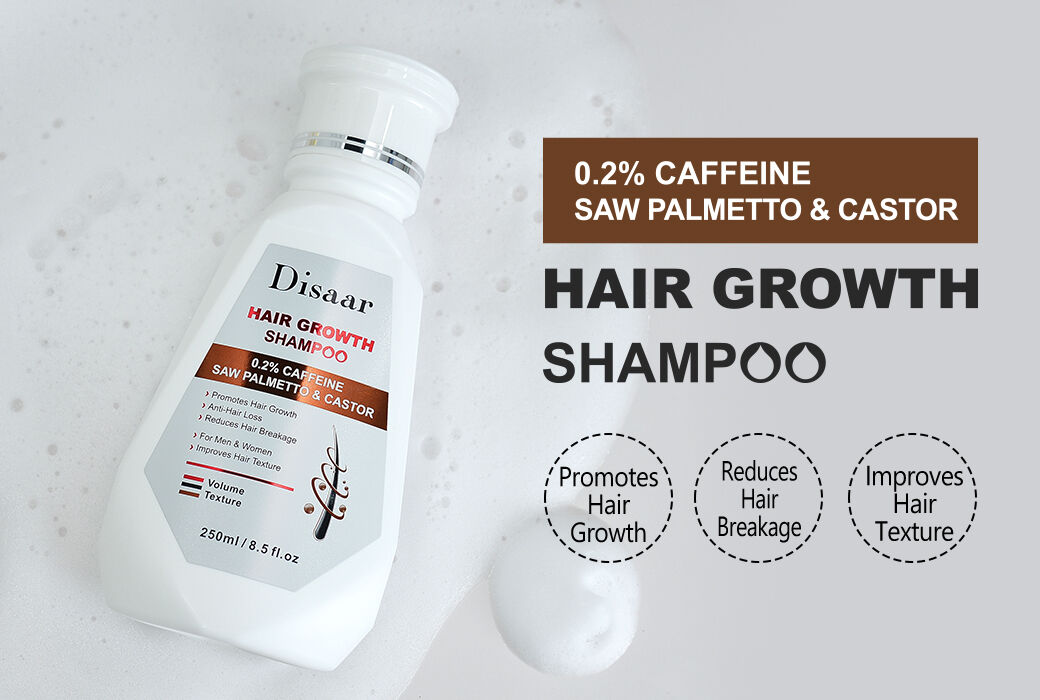 Disaar 250ml 0.2% Caffeine Hair Growth Shampoo Volume and Texture Hair Bulk Sourcing