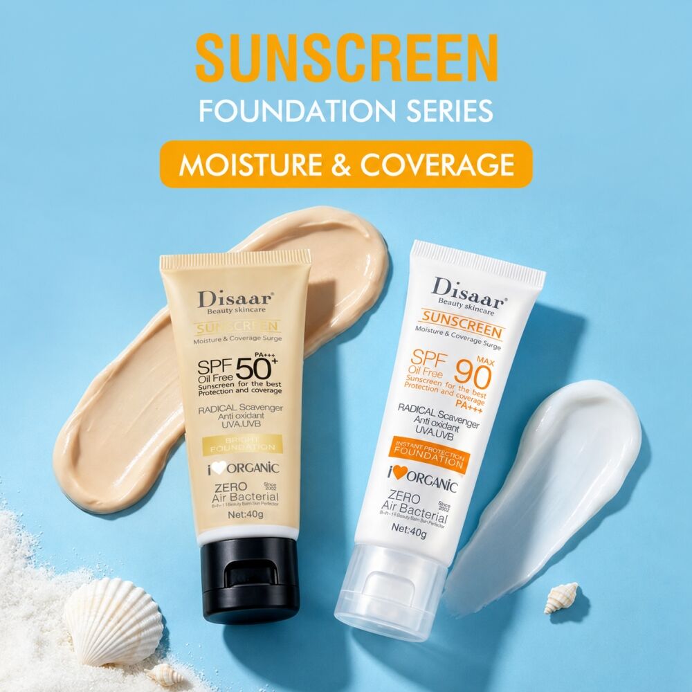 Dissar Moisturizing SPF Foundation Sunscreen for Daily Face Protection Tinted Sunscreen Wholesale