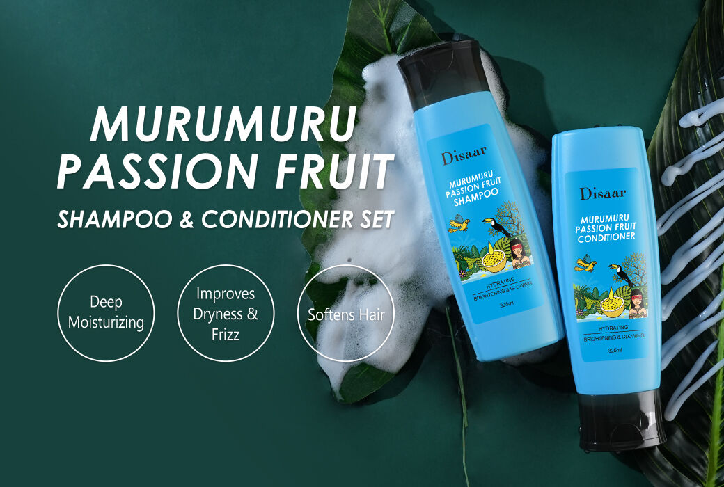 Disaar Murumuru & Passion Fruit Shampoo & Conditioner Set For Dry, Dull & Frizzy Hair