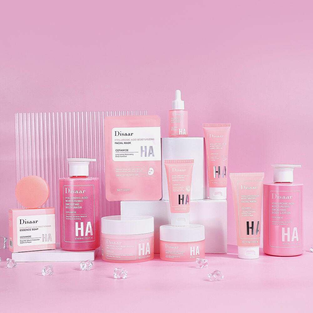 Serie de cuidado de la piel hidratante con ácido hialurónico Disaar para hidratación profunda y reparación de la barrera, de un fabricante profesional de productos dermatológicos