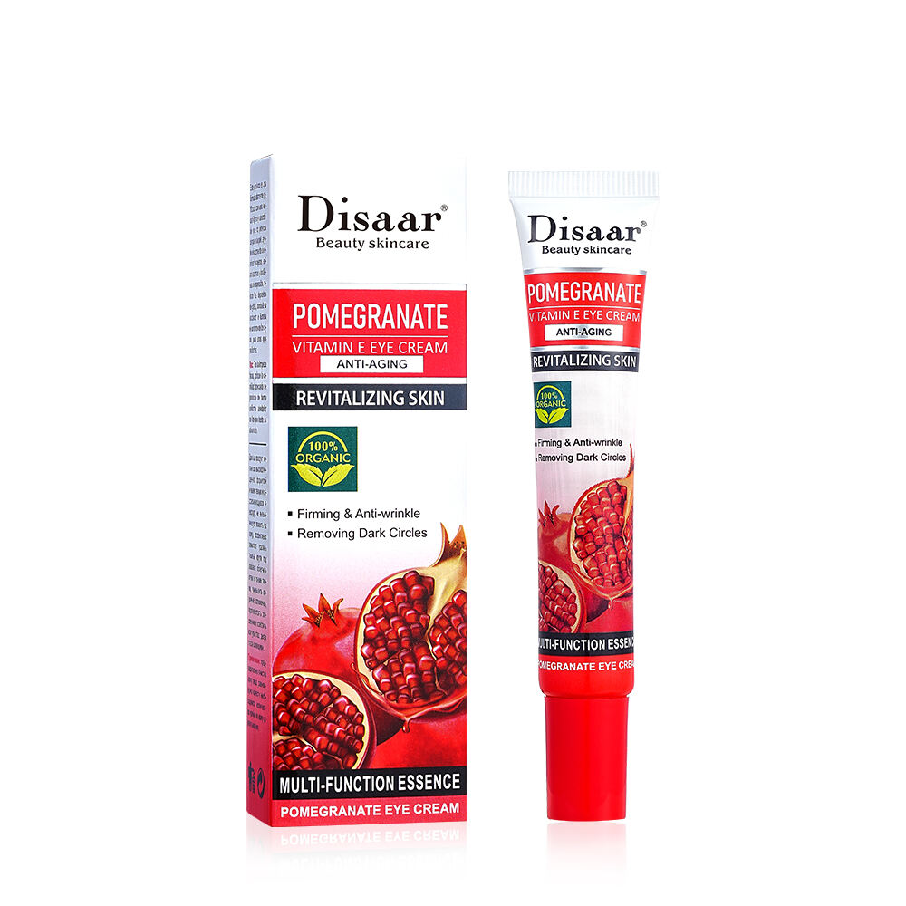 Disaar Private Label 100% Organic Pomegranate Vitamin C Vitamin E Anti-Aging Anti Wrinkle Firming Eye Cream