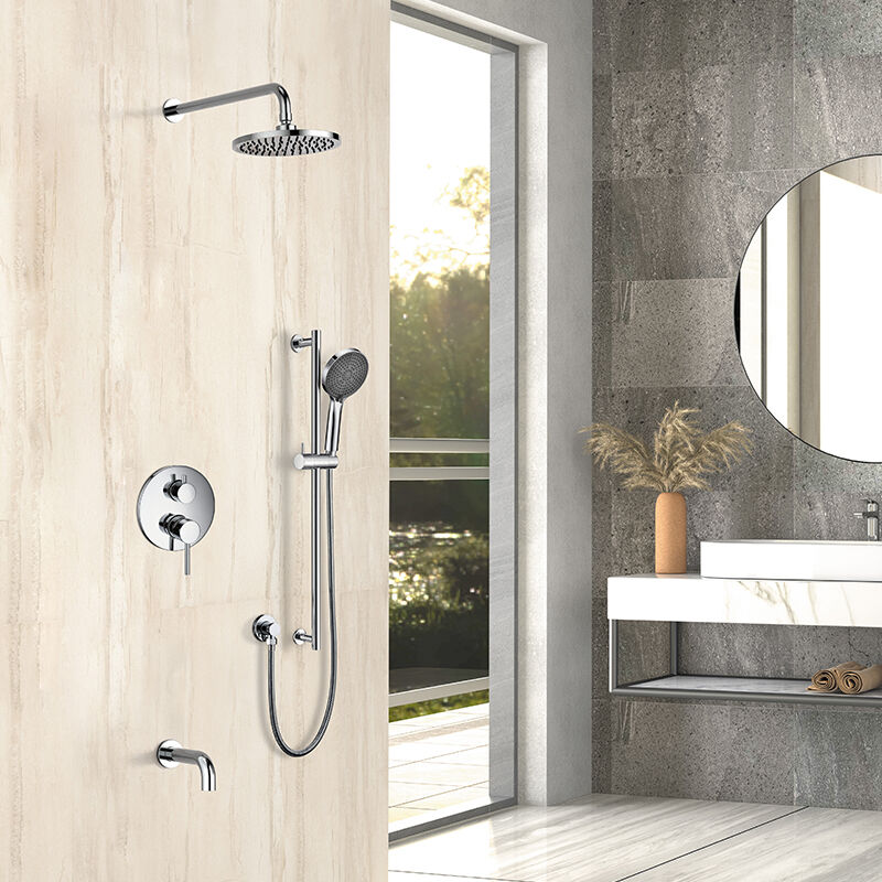 Concealed Shower/bath Mixer with Pressure Balance Valve, Bathroom Faucet Shower Combo-37P 1813 C301