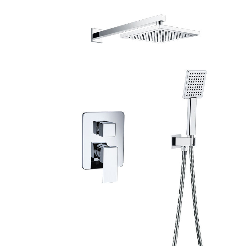 Shower Mixer with Pressure Balance Valve and Trim, Shower kit for Bathtoom Fitting 3 Settings 2-Port Diverter -75P 2749 A301