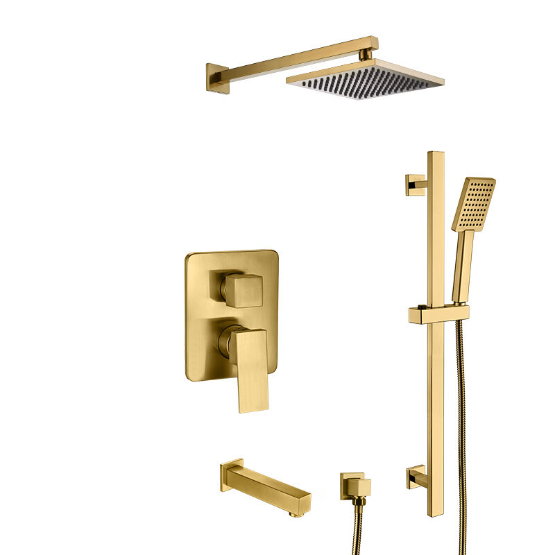 3-Way Pressure Balanced Shower Valve – Multi-Outlet Control with Anti-Scald Shower Combo Completed Shower Kit-75P 1809 C301