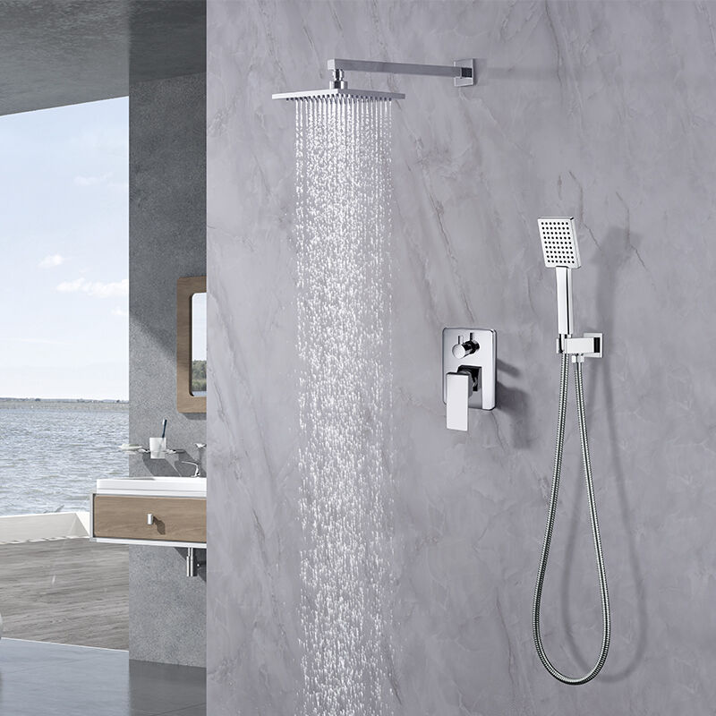 Wall Mounted Concealed Shower Mixer with Wall Mount Shower Hook 75C 0888 A201