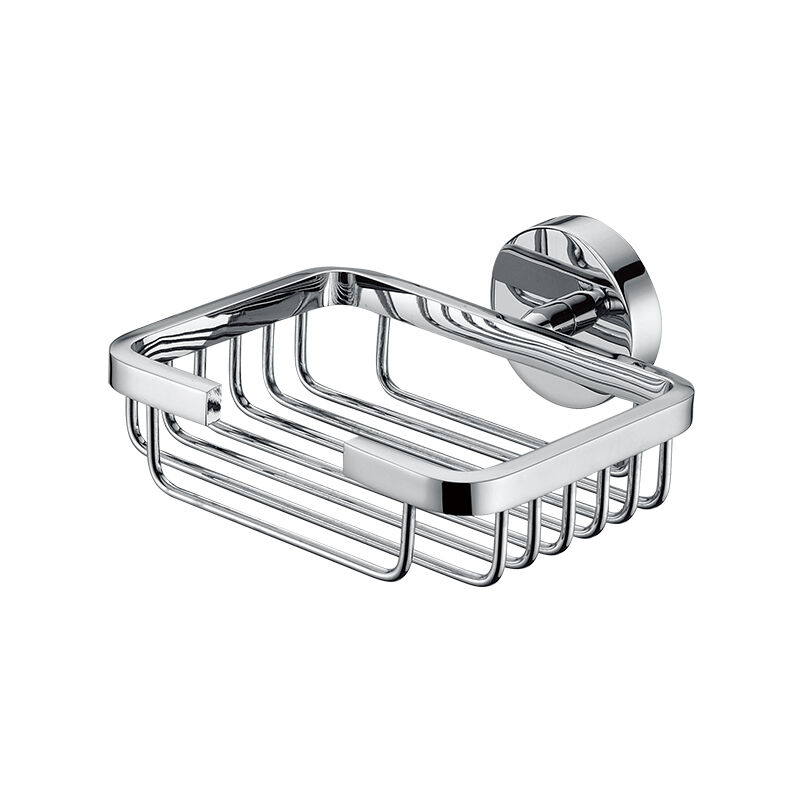 Wall Mounted Soap Dish for Shower Chrome Finished Soap Basket Bathroom, Self Draining Bar Soap Holder9513 T07090