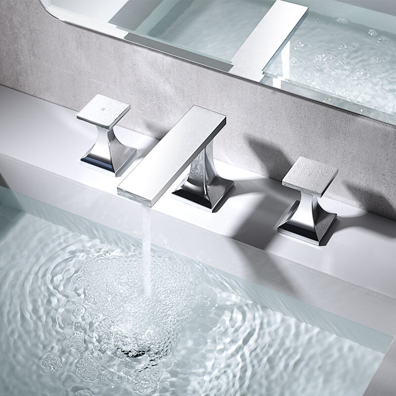  Classic Faucet Double handle Washbasin Mixer - 3 Holes Faucet for Vanity  44 1196