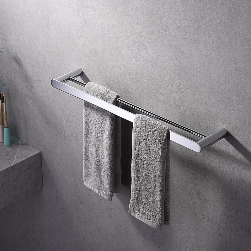 Double Towel bar for Bathroom Wall Mounted Stainless Steel 9528 T01104 