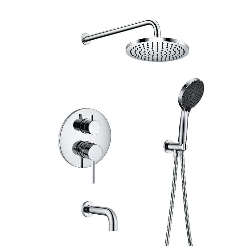 Multifunctional Shower System with 8 Inch Shower Head Fixtures - Valve Included - 37C0635 A301