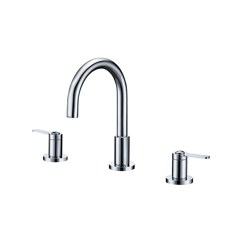  Lavatory Faucet Mirror Chrome Finish - Double handle Luxury Bath Decor S81 1401