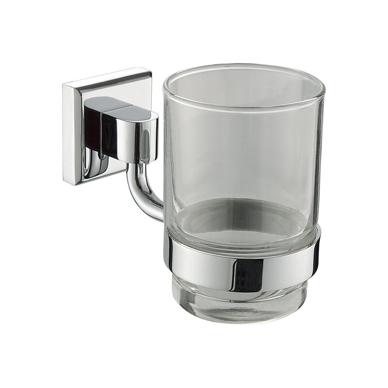Stainless Steel Holder Wall Mount Toothbrush Glass Tumbler 9509 T06026